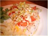 Cod With Cherry Tomatoes and Spring Onions