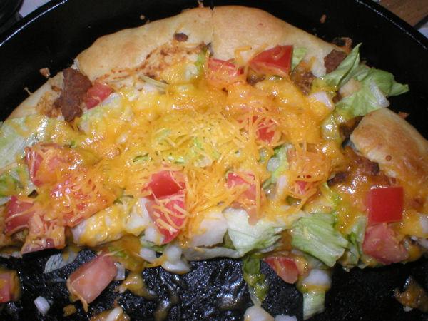 Twig's Taco Pizza. Photo by Twiggyann