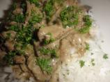 Beef Stroganov (Stroganoff). Photo by djmastermum