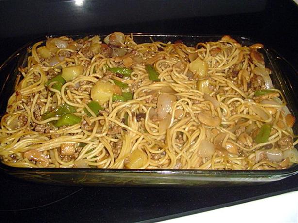 Hawaiian Spaghetti. Photo by Maineiac
