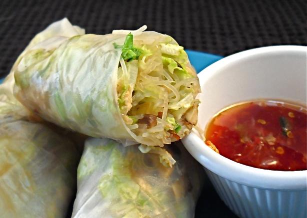 Smoked Salmon Rice Paper Wraps. Photo by PaulaG