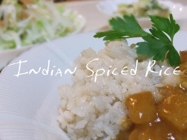 Indian Spiced Rice. Photo by minmin-mika