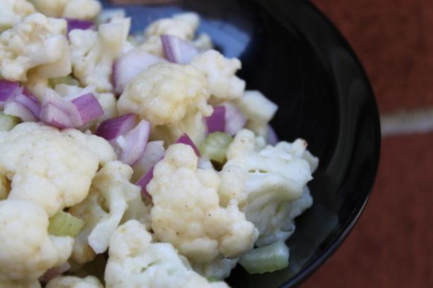 Mustardy Cauliflower Salad. Photo by brokenburner