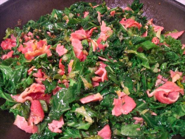 Bacon, Kale and Leeks. Photo by Summerwine
