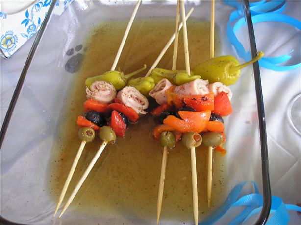 Mini Muffuletta Kabobs. Photo by christyw2323