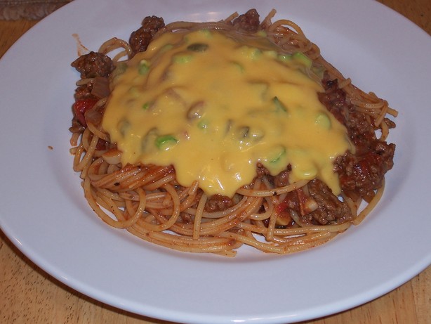 Cowboy Spaghetti With Cheese Sauce - Rachael Ray. Photo by Chef Petunia