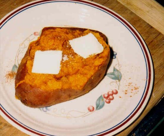 Twice-Baked Sweet Potato (For One). Photo by Bone Man