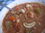 Chunky Lentil-Cashew Soup. Photo by White Rose Child