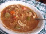Chunky Lentil-Cashew Soup. Photo by White Rose Child
