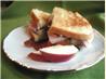 Apple and Ham Grilled Cheese Sandwiches. Recipe by Mimi in Maine