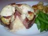 Grilled Beef Filet With Crab Cakes and Caramelized Onion Sauce