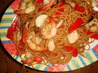 Ginger Chicken & Shrimp Stir-Fry With Sesame Noodles. Recipe by anonymous23