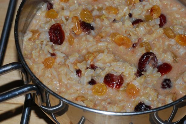 Creamy Brown Rice Pudding. Photo by Katzen