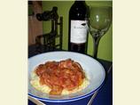 Fusilli in Ratatouille Sauce. Photo by Mrs Goodall