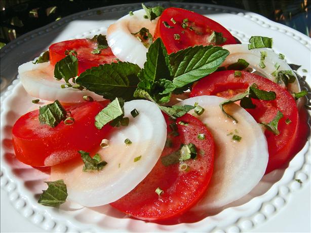 Creole Tomato Salad. Photo by Bev