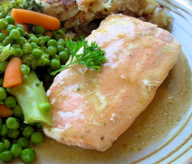 Maple & Mustard Glazed Salmon (3 Ingredients). Photo by French Tart