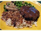 Easy Burgers With Rice & Gravy