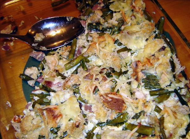 Ham Asparagus Strata. Photo by MA HIKER