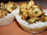 Chicken Curry in Crispy Rice Cases