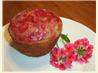Strawberry-Glazed Banana Pineapple Muffins (Light). Recipe by Redsie