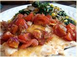 Parmesan Chicken Paillards With Cherry Tomato Sauce