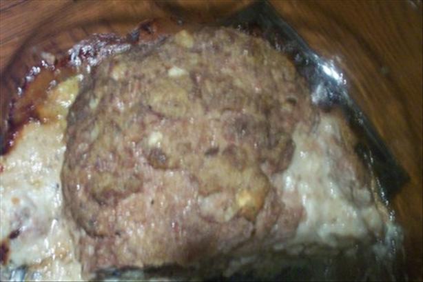 Butt Ugly but Delicious Hash Brown Potato Stuffed Meatloaf. Photo by Burned Toast