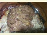 Butt Ugly but Delicious Hash Brown Potato Stuffed Meatloaf. Photo by Burned Toast