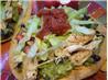 Chicken and Black-Bean Guacamole Tostadas