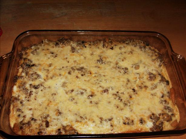 Crescent Crust Sausage Brunch Casserole. Photo by Janellyvanilly