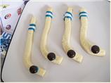 Hockey Sticks and Pucks Cookies