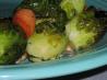 Glazed Brussels Sprouts and Carrots With Almonds. Recipe by GaylaV