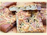 Focaccia Bread With Three Topping Choices. Photo by MathMom.calif