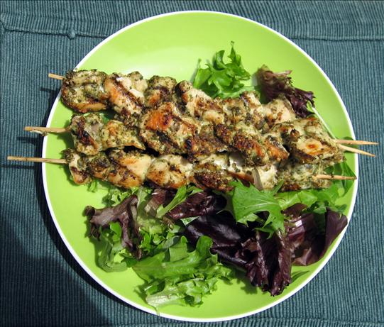 Chicken Skewers With Zathar (Thyme and Sesame Marinade). Photo by Salesgirl