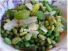 Pea and Bean Salad With Shaved Pecorino Cheese. Recipe by Kumquat the Cat's friend