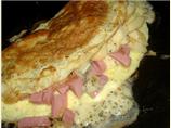 Ham, Apple, and Cheese Omelet