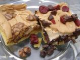 Swirled Caramel Cranberry Meringue Squares