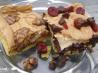 Swirled Caramel Cranberry Meringue Squares. Recipe by Chef Schellies