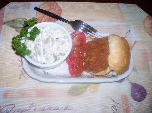 Crock Pot BBQ Pork Sandwiches. Photo by School Chef