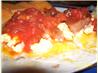 Bean, Egg and Ham Breakfast Tostada. Recipe by MsSally
