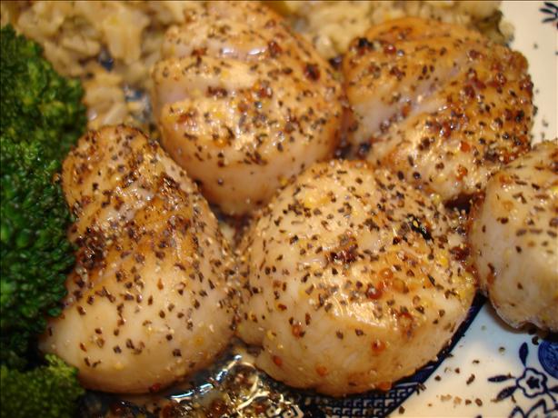 Pepper Grilled Scallops. Photo by Vicki in CT