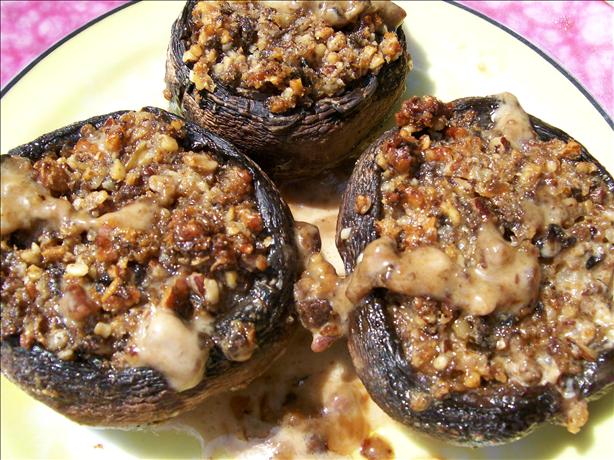 Pecan-Stuffed Mushrooms. Photo by Sharon123