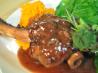 Braised Lamb Shanks in Orange-Merlot Sauce (Passover)