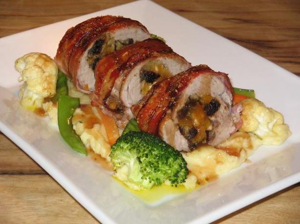 Rolled Pork Roast With Prune & Apricot Stuffing. Photo by The Flying Chef