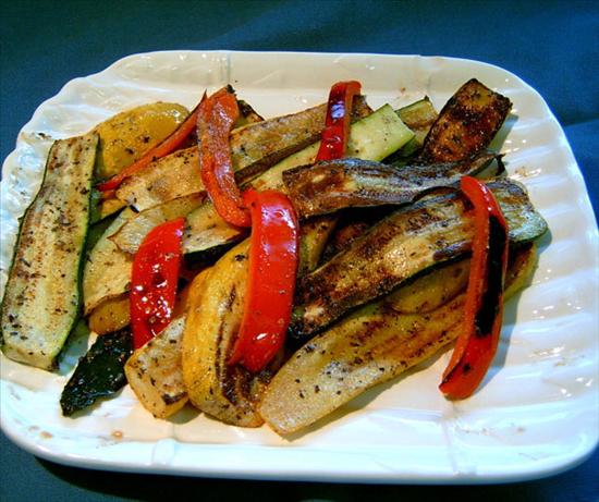 Tri-Color Summer Squash on the Grill. Photo by Mikekey
