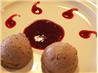 Rich Chocolate Mousse With Raspberry Coulis. Recipe by Cookin'Diva