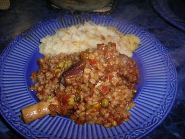Braised Lamb Shanks With Guinness & Barley. Photo by **Mandy**