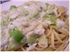 Crab & Leeks over Linguine. Recipe by Ed&Theresa