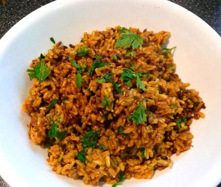 Seasoned Brown & Wild Rice. Photo by Mikekey