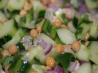 Sesame Garbanzo Cucumber Salad. Recipe by Serah B.