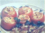 Cheese Souffle in Tomatoes